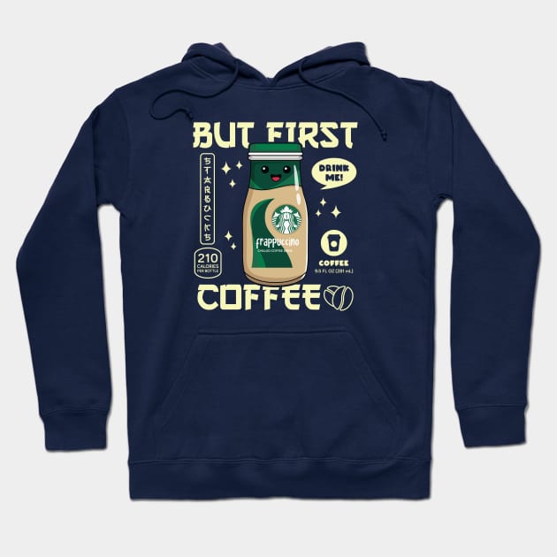 Coffee Flavored Iced Coffee for Coffee lovers and Starbucks Fans Hoodie by spacedowl